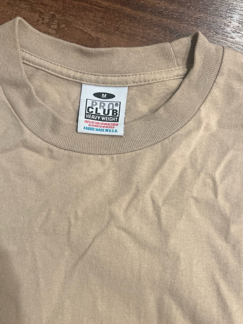 Pro Club Heavyweight khaki Tee